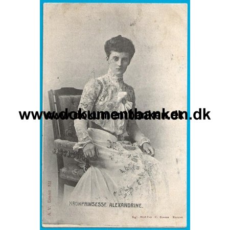 Anna Madsen, Jernbanegade 14, frste sal, Vejle, 1907