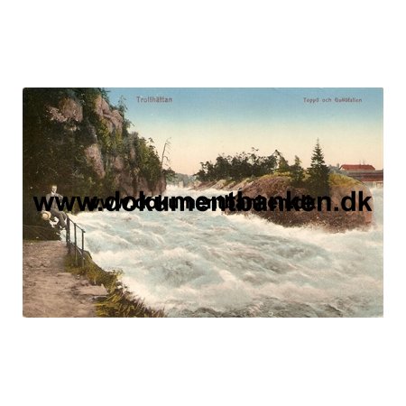 Topp och Gullfallen, Trollhttan, Sverige, Postkort