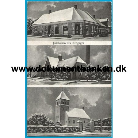 Stenderup, Krogager, Mejeri og Kbmands handel, Jylland, Postkort