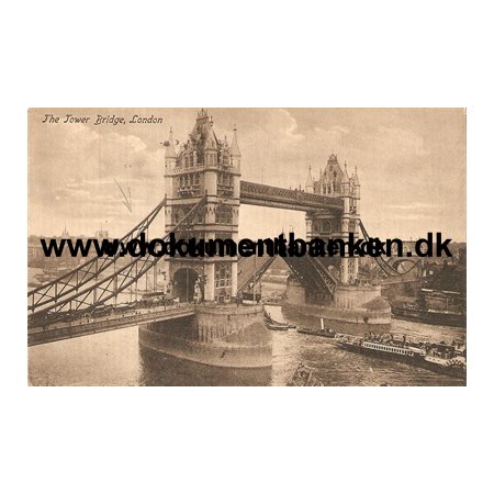 The Tower Bridge, London. Post Card. Juni 1914