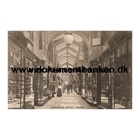 Burlington Arcade, London. 1914. Post Card