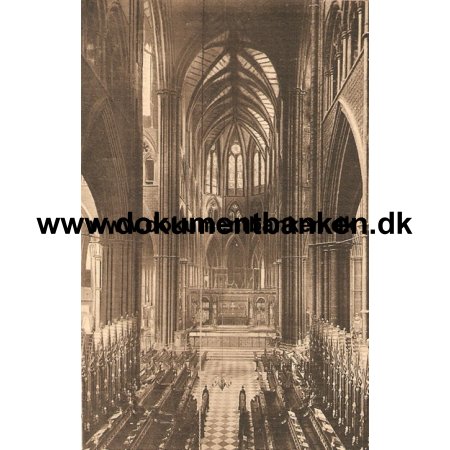 The Choir, East, Westminster Abbey, London. 1914. Post Card.