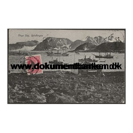 Virgo Bay Spitsbergen Nordkap Norge Postkort 1911