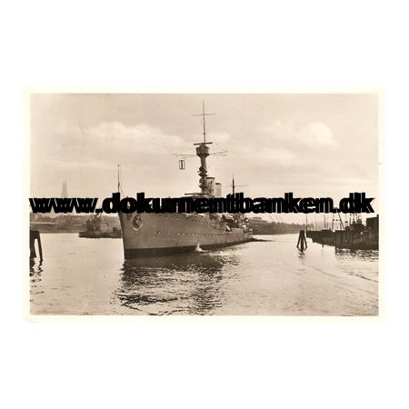 Emden Tysk marine. Postkort. 1938