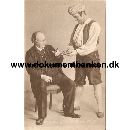 Professor Hornemann og Wilhelm Herold. Skuespiller. Postkort
