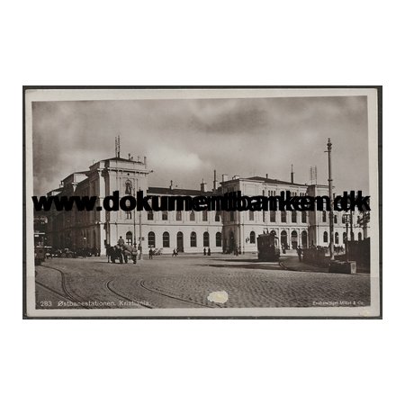 stbanestationen Oslo (Kristinania) Norge Post Kort