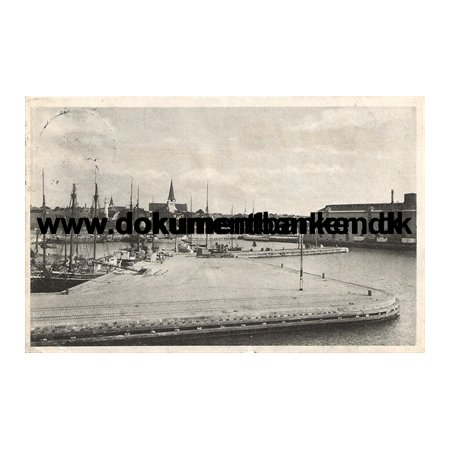 Parti fra Havnen, Rnne, Bornholm, Postkort