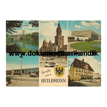 Heilbronn, Grsse aus Heilbronn, Post Karte