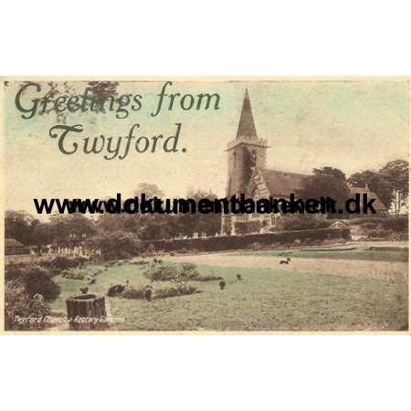 Twyford Winchester Hampshire, England, Postkort, 1922