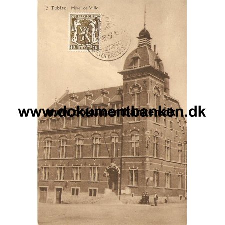 Tubize Hotel de Ville Belgien Postkort