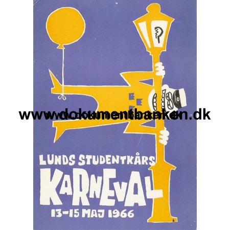 Lunds Studenterkrs Karneval 1966, Sverige, Postkort, 1966