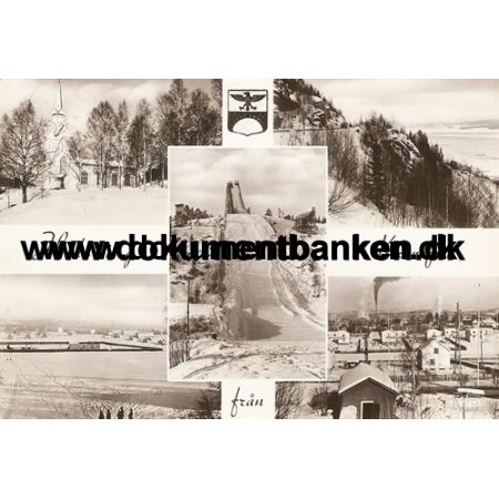 Kramfors, Hlsning frn Kramfors, Sverige, Postkort, 1961