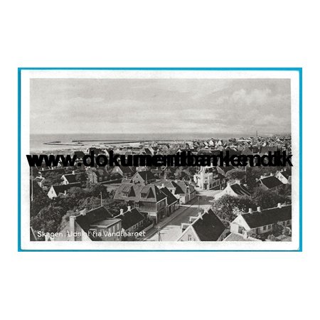 Skagen, Udsigt fra vandtrnet, Jylland, Postkort