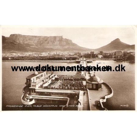Capetown, Promenade Pier, South Africa, Postkort, 1935