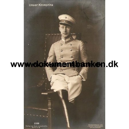 Tyskland, Royale, Kronprinsen, Postkort, 1909