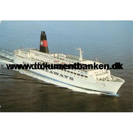 MS Dana Anglia, DFDS, Postkort, 1980