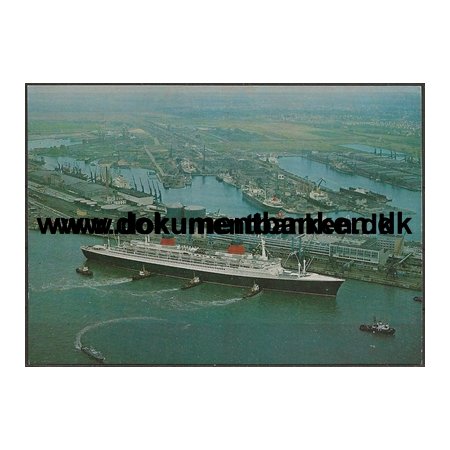 SS France Oceanliner Lumbuskai in Bremerhaven Skibsfart Postkort