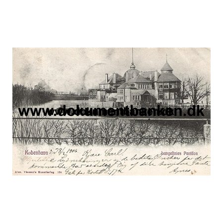 Langelinie Pavillon, sterbro, Postkort, 1906