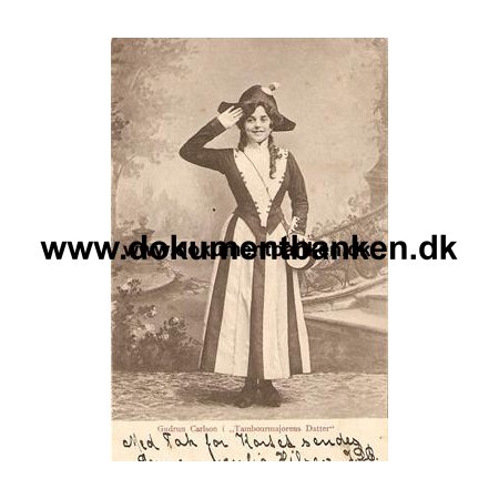 Gudrun Carlson i "Tambourmajorens Datter" 1905