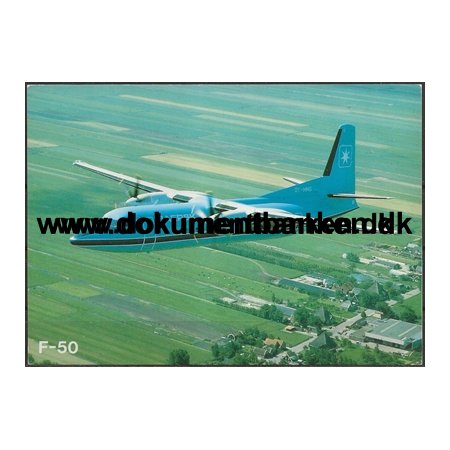 Maersk Air Fokker 50 Luftfart Postkort