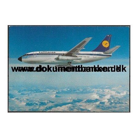 Lufthansa Boeing 737 City Jet Tyskland Postkort