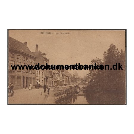 Brugge. Speelmansreie. Carte Postale