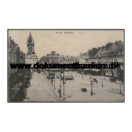 Marktplatz Douai Frankrig Postkort