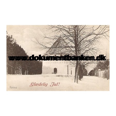 Rnne, Bornholm, Gldelig Jul, Postkort