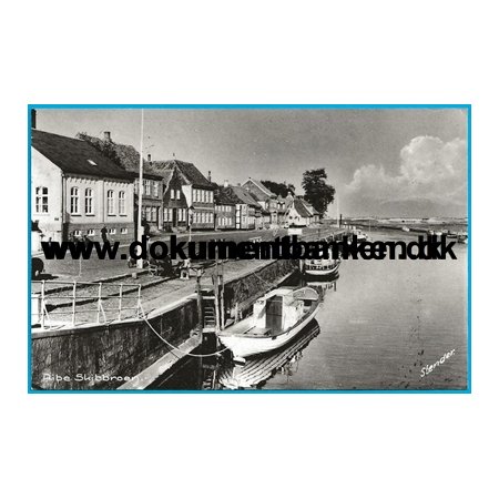Ribe, Skibbroen, Jylland, Postkort