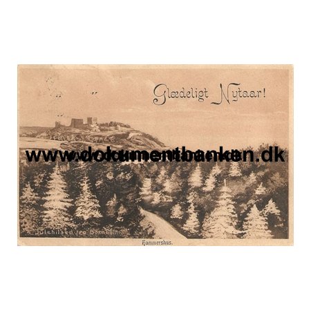 Gldeligt Nytr, Hammershus, Bornholm, Postkort
