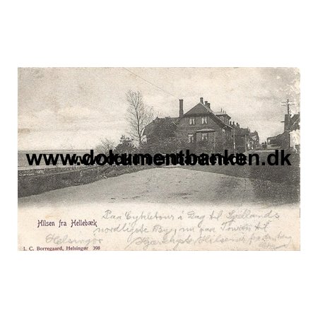 Hellebk, Sjlland, Postkort, 1904