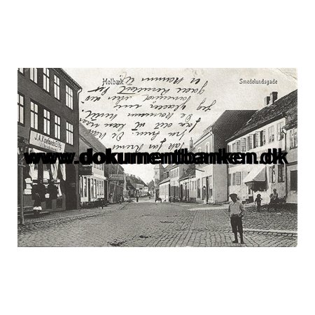 Smedelundsgade, Holbk, Postkort, 1911
