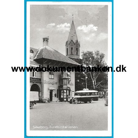 Silkeborg,Rutebilstationen, Jylland, Postkort