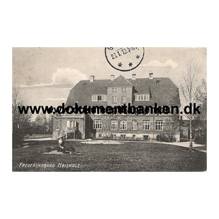 Frederiksborg Hjskole, Hillerd, Postkort, 1919