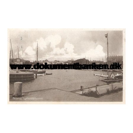Hellerup, Lystbdehavnen, Postkort, 1924