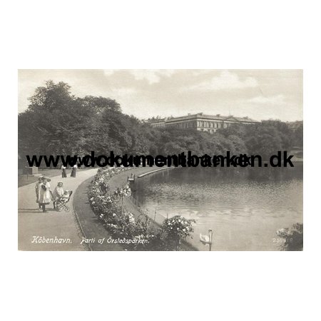 rstedparken, Kbenhavn, Postkort, 1928