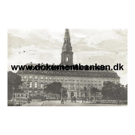Christiansborg, Kbenhavn, Postkort, 1923