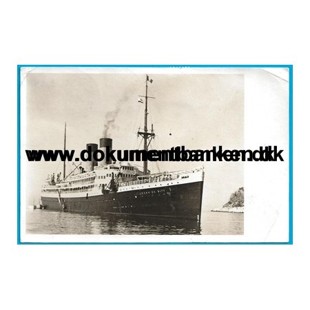 S.S. Johan de Witt, Holland, Skibsstemplet, Postkort