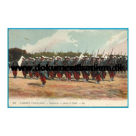 L' Armee Francaise, Infanterie, Avant le Defile, Frankrig, Postkort