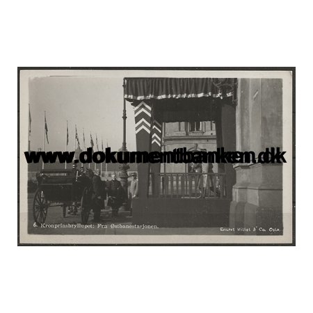 Det norske Kronprinspars ankomst stbanestationen Oslo 1929