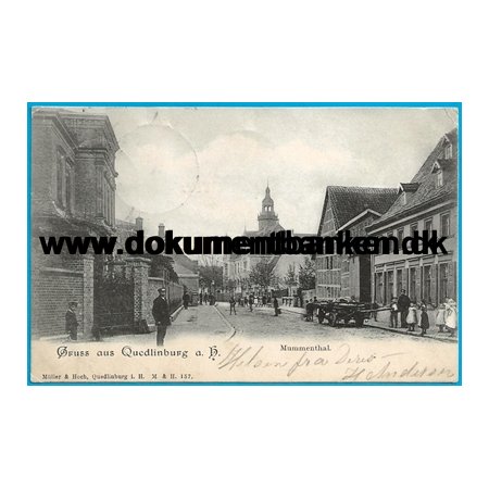 Mummenthal, Quedlinburg, Tyskland, Postkort
