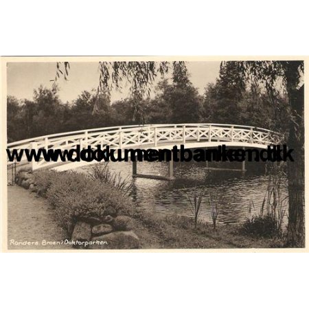 Broen i Doktorparken, Randers, Postkort
