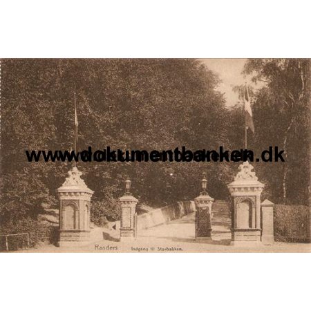 Indgang til Skovbakke, Randers, Postkort