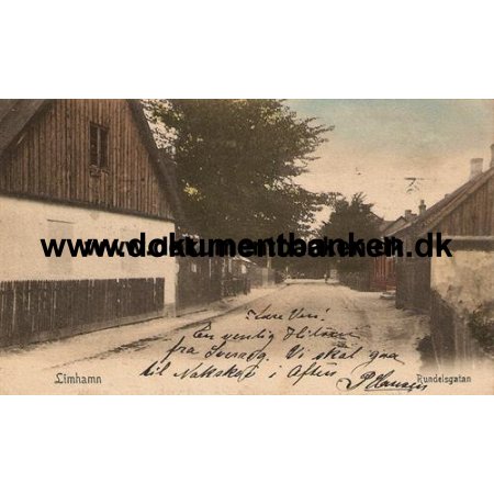 Rundelsgatan i Limhamn. 1907