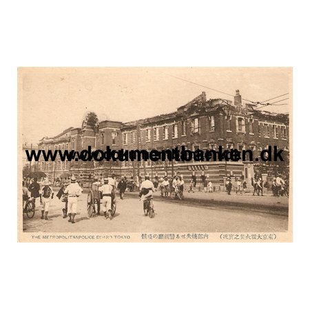 The Metropolitanpolice Board. The great earthquake Tokyo 1 september 1923
