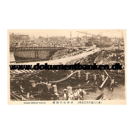 Kanda Bridge. The great earthquake Tokyo 1 september 1923