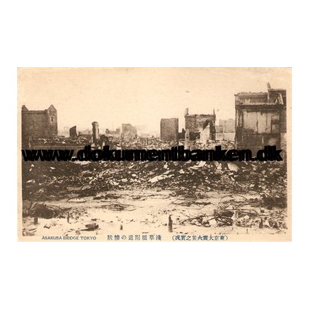 Asakusa Bridge Tokyo. The great earthquake Tokyo 1 september 1923