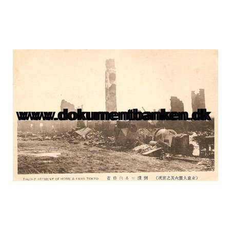 The Department Of Home Affairs Tokyo. The great earthquake Tokyo 1 september 1923