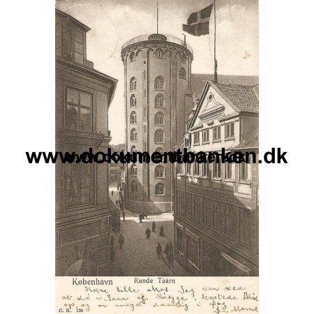 Runde Trn, Postkort, Kbenhavn, 1905