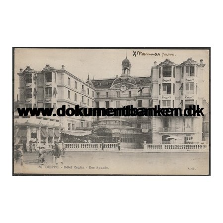 Hotel Regina Rue Aguado Dieppe Frankrig Postkort